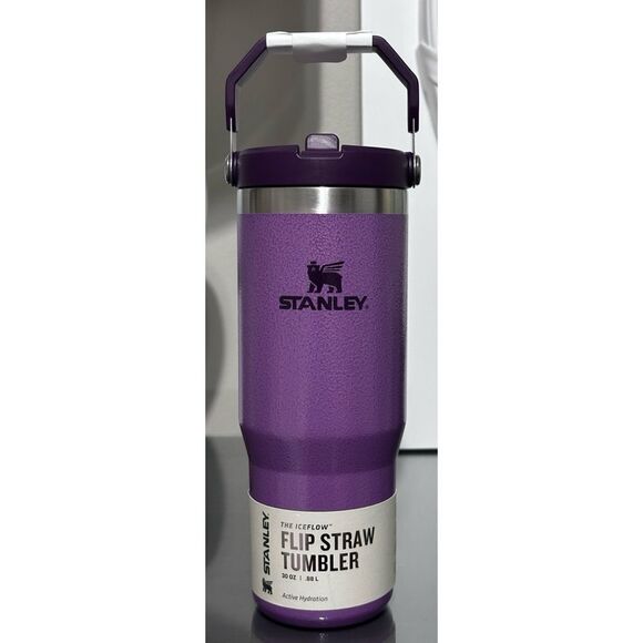 Stanley Ice Flow Flip Straw Tumbler 30oz, HAMMERTONE LILAC PURPLE - Picture 1 of 4